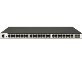 48 个 1GE Base-T 端口，4 个 10GE SFP+端口，三层以太网交换机